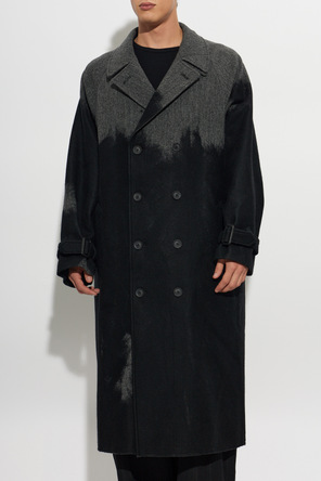 Yohji Yamamoto Palton cu două rânduri de nasturi