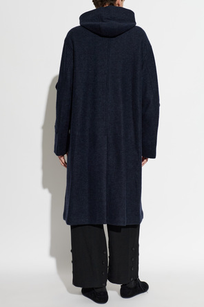 Yohji Yamamoto Wool coat with hood