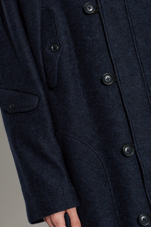 Yohji Yamamoto Wool coat with hood