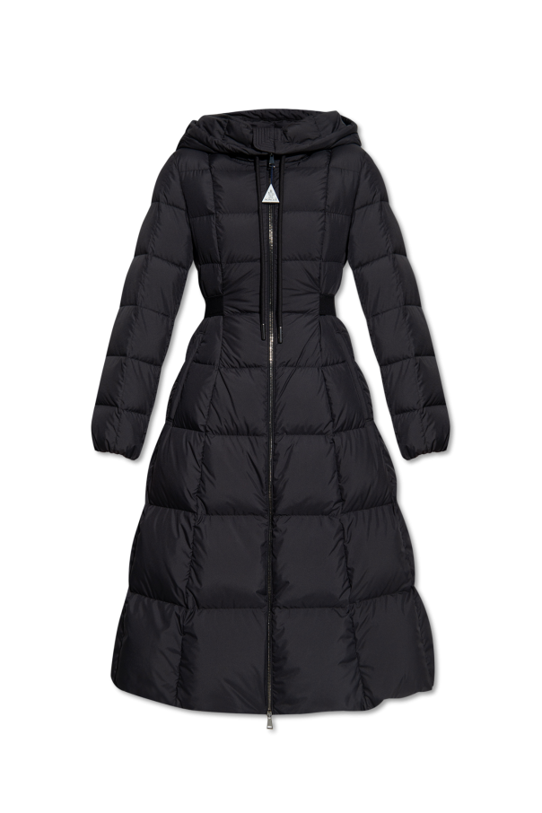 Black ‘Faucon’ long down jacket Moncler - Vitkac GB