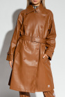ADIDAS Originals BROWN Double-breasted trench coat