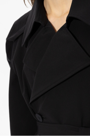 Issey Miyake Trench coat with puff sleeves