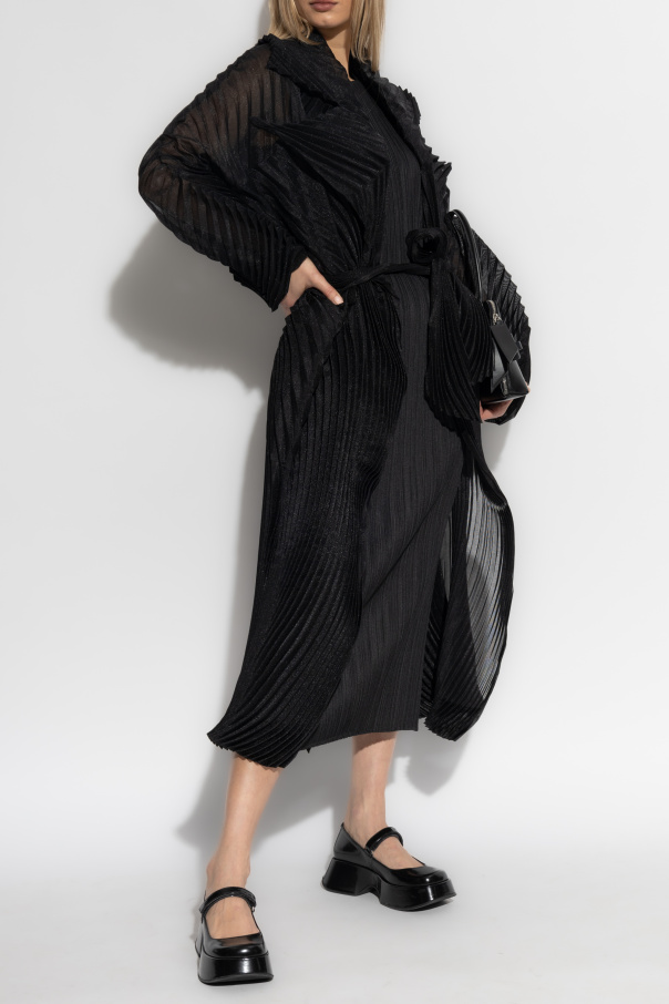 Issey Miyake Plisowany płaszcz
