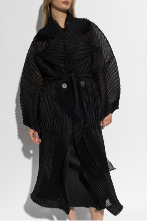 Issey Miyake Plisowany płaszcz