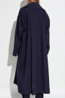 Issey Miyake NAVY BLUE Double-breasted trench coat