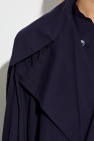 Issey Miyake NAVY BLUE Double-breasted trench coat