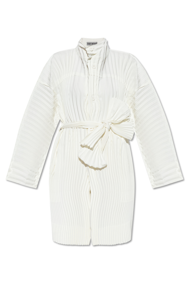Issey Miyake Plisowany płaszcz