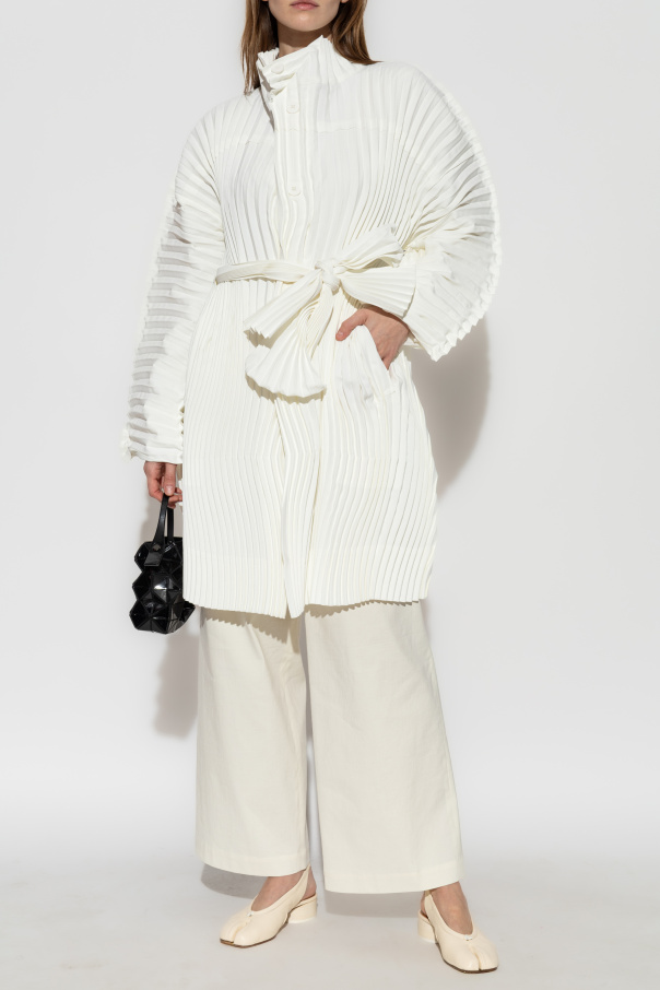 Issey Miyake Plisowany płaszcz