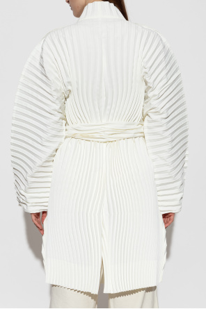 Issey Miyake Plisowany płaszcz