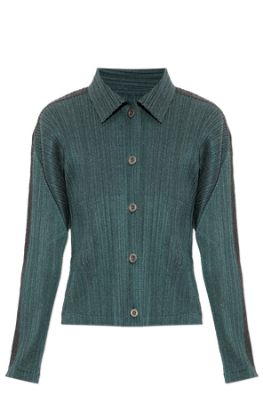 Pleated cardigan