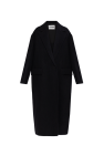 JIL SANDER BLACK Wool coat