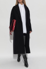 JIL SANDER BLACK Wool coat