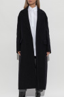 JIL SANDER BLACK Wool coat