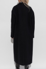JIL SANDER BLACK Wool coat