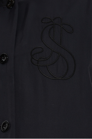 JIL SANDER Coat with monogram