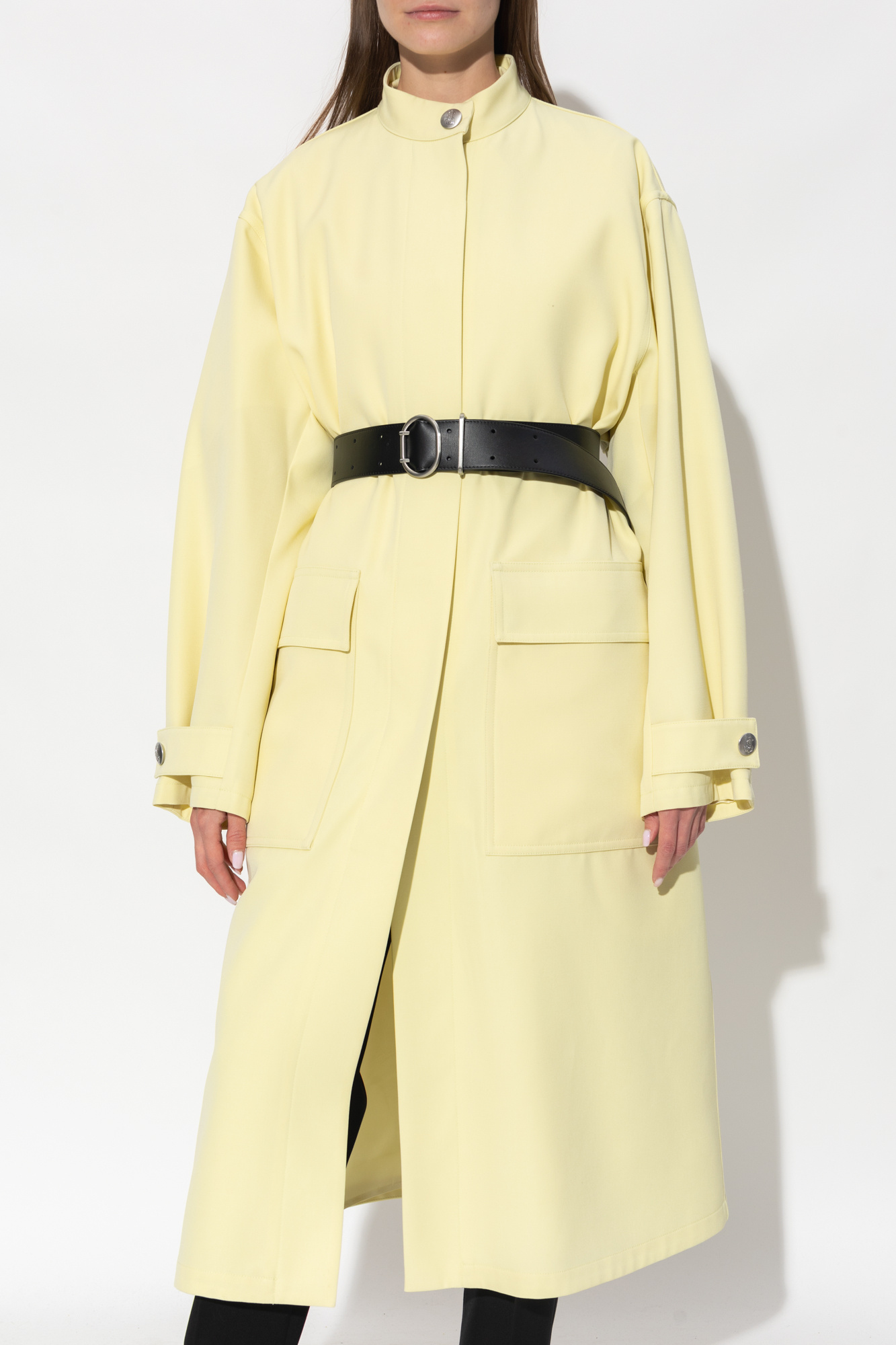 JIL SANDER Coat with standing collar