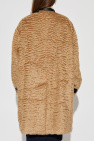 JIL SANDER beige Mohair coat