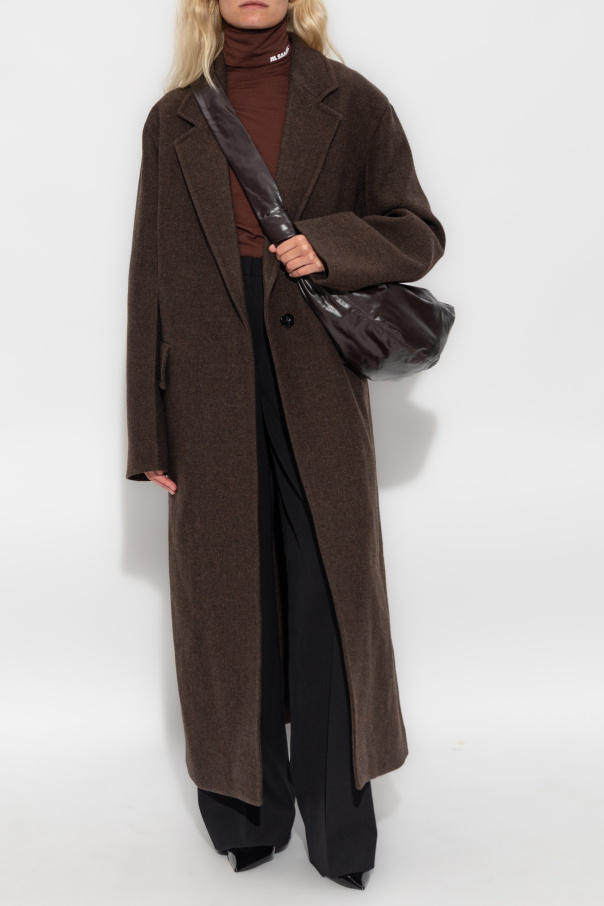 JIL SANDER Wełniany płaszcz
