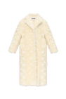 JIL SANDER cream Mohair coat