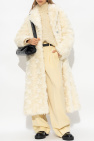 JIL SANDER cream Mohair coat