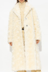 JIL SANDER cream Mohair coat