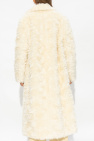 JIL SANDER cream Mohair coat