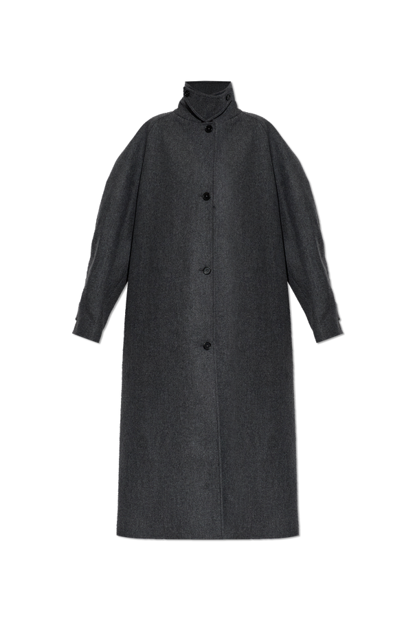 Wool Coat with Stand-Up Collar od JIL SANDER