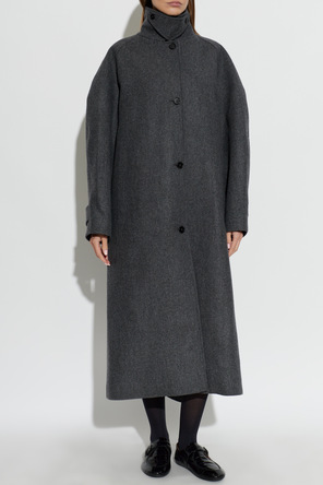 JIL SANDER Vlněný kabát se stojáčkem