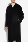 JIL SANDER BLACK Wool coat