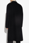 JIL SANDER BLACK Wool coat