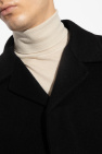 JIL SANDER BLACK Wool coat