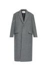 JIL SANDER GREY Wool Coat