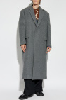 JIL SANDER GREY Wool Coat