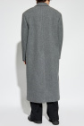 JIL SANDER GREY Wool Coat