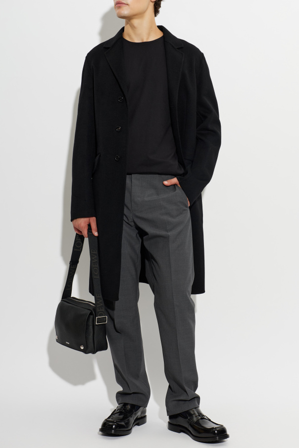 JIL SANDER Wool coat with single vent
