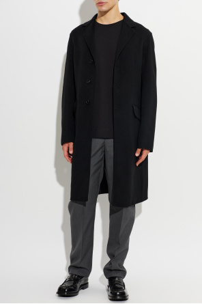 JIL SANDER Wool coat with single vent