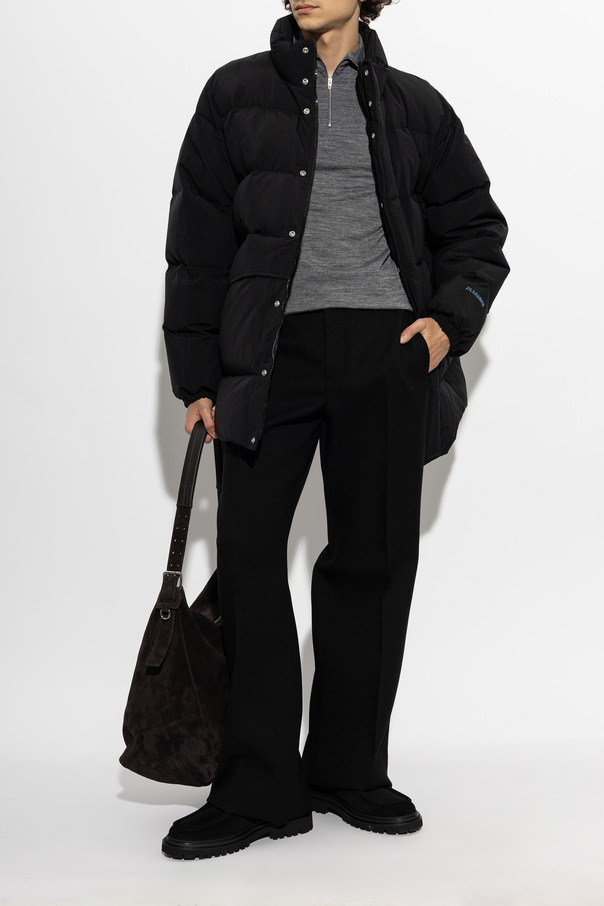 JIL SANDER Gefütterte Jacke mit Stehkragen