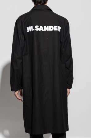 JIL SANDER Cotton coat with logo