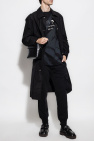JIL SANDER BLACK Cotton coat with logo