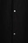 JIL SANDER BLACK Cotton coat with logo