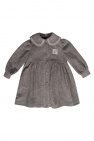 Fendi Kids Wool coat with decorative collar