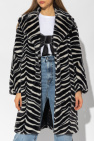 Kate Spade Faux fur coat with animal motif