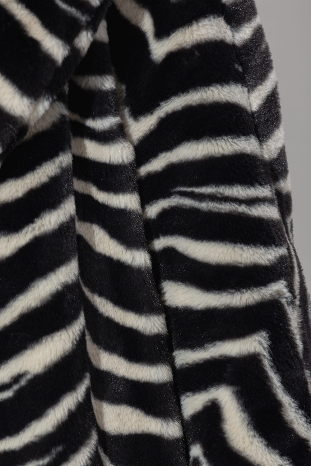 Black Faux fur coat with animal motif Kate Spade - Vitkac France