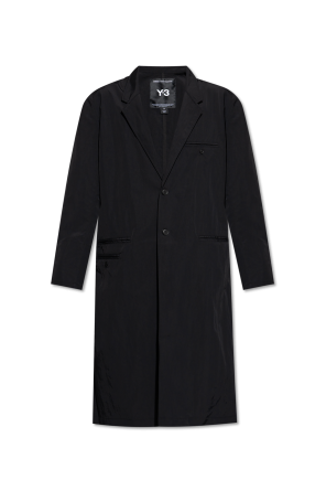 Coat with logo