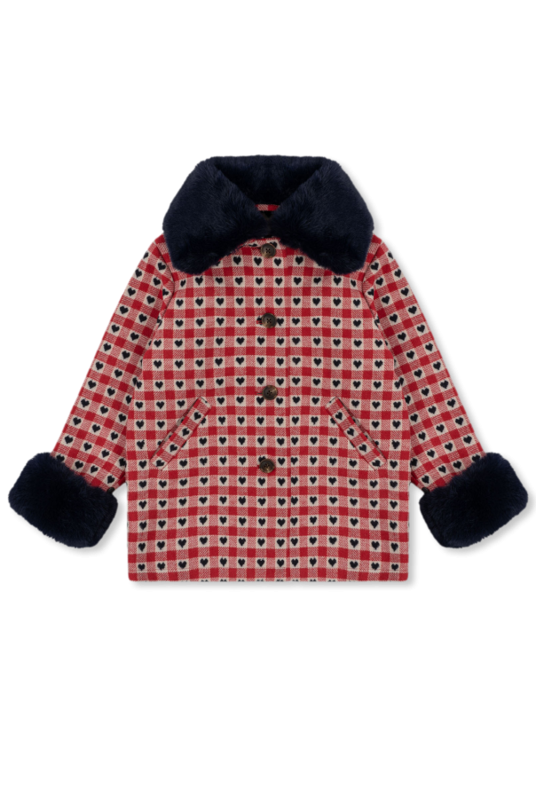 ‘nela’ coat with fluffy details od Konges Sløjd