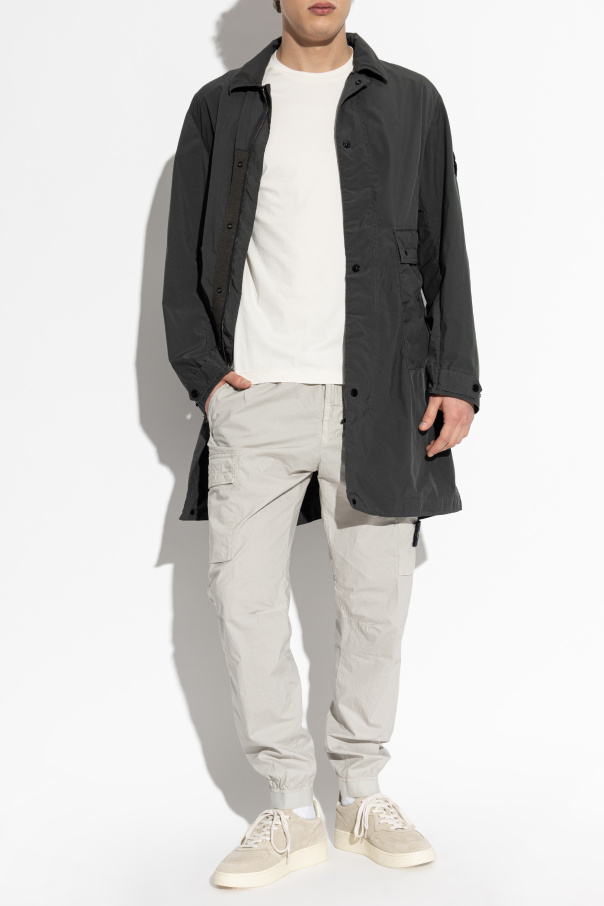 Stone Island Parka com bolsos