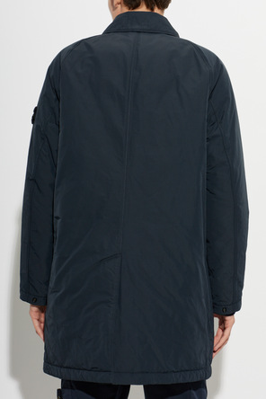 Stone Island Abrigo acolchado con parche con logo