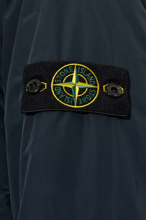 Stone Island Abrigo acolchado con parche con logo
