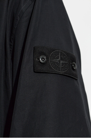 Stone Island Mantel mit Logo-Aufnäher
