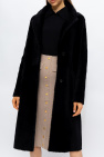 Inès & Maréchal BLACK ‘Loire’ shearling coat